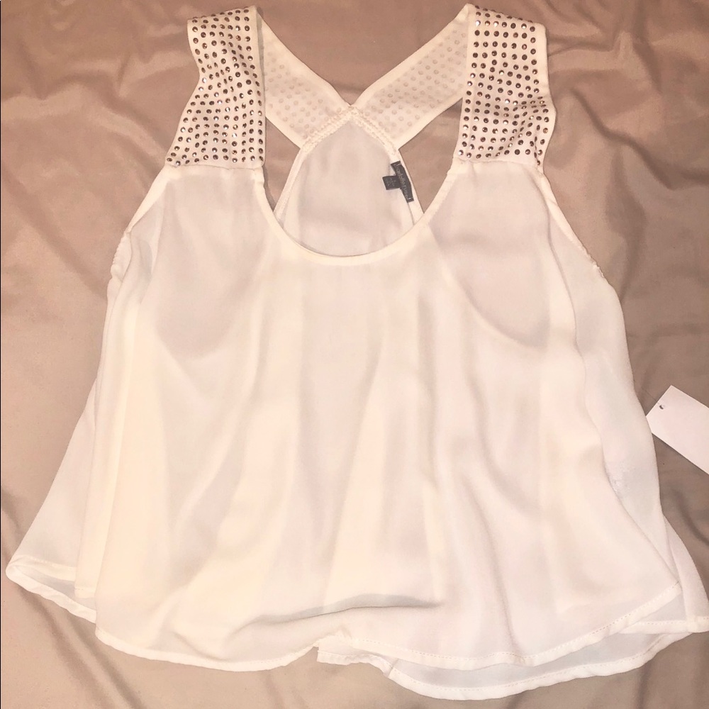 Tank Top with Studs Detailing